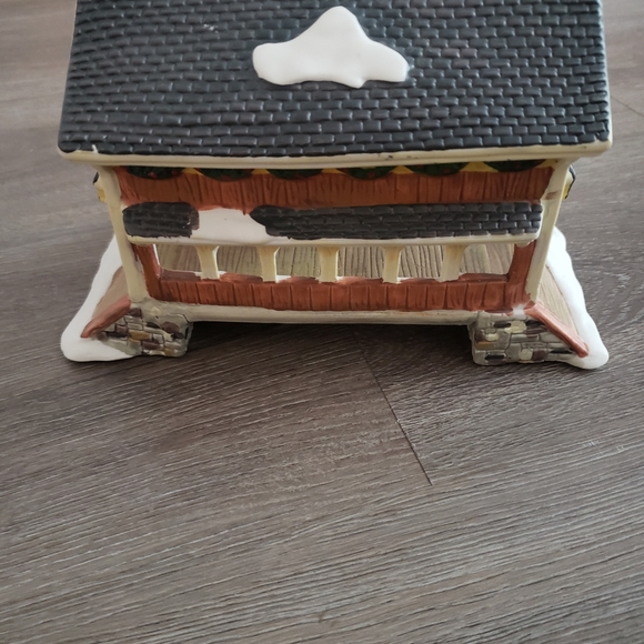 Holiday Covered Bridge Snow Scene - Picture 4 of 4